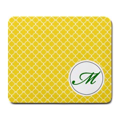 Mousepad_Quatrefoil - Monogram4 - Large Mousepad