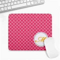 Mousepad_Quatrefoil - Monogram5 - Large Mousepad