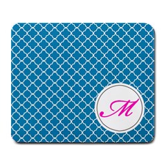 Mousepad_Quatrefoil - Monogram6 - Large Mousepad