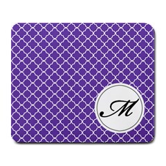 Mousepad_Quatrefoil - Monogram8 - Large Mousepad