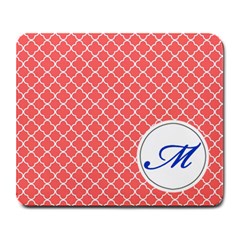 Mousepad_Quatrefoil - Monogram11 - Large Mousepad