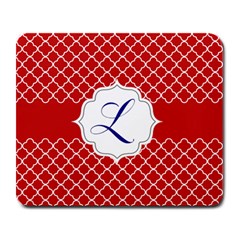 Mousepad_Quatrefoil - Monogram02 - Large Mousepad