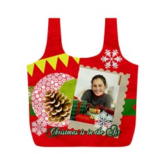 merry christmas (8 styles) - Full Print Recycle Bag (M)