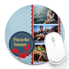 summer - Collage Round Mousepad