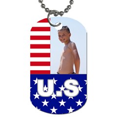 usa - Dog Tag (One Side)