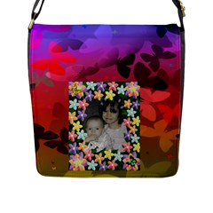 Butterfly Flap closure Bag Large - Flap Closure Messenger Bag (L)