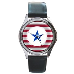 Star  - Round Metal Watch