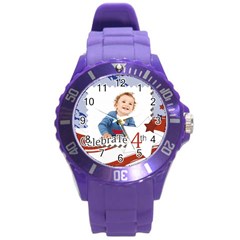 usa - Round Plastic Sport Watch (L)