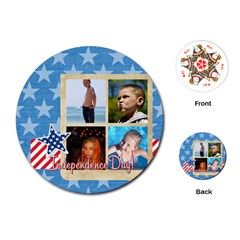 usa - Playing Cards Single Design (Round)