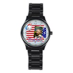 usa - Stainless Steel Round Watch