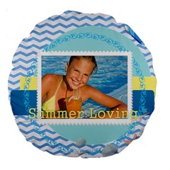 summer - Large 18  Premium Round Cushion 