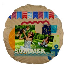 summer - Large 18  Premium Round Cushion 