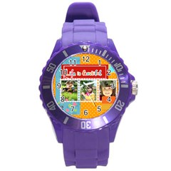 kids - Round Plastic Sport Watch (L)