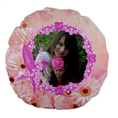 Pink Daisy 18  Premium Round Cushion - Large 18  Premium Round Cushion 