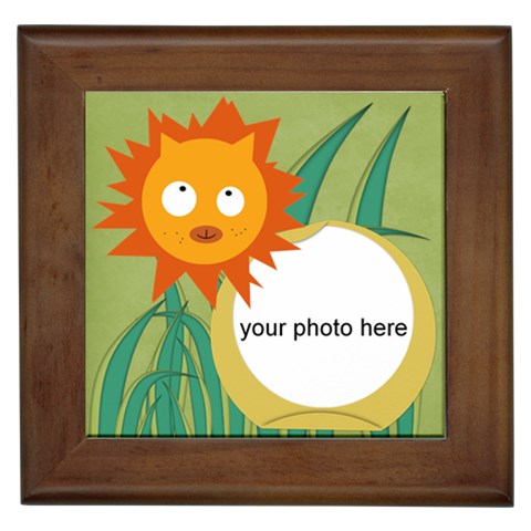 Leo Zodiac Framed Tile By Zornitza Front