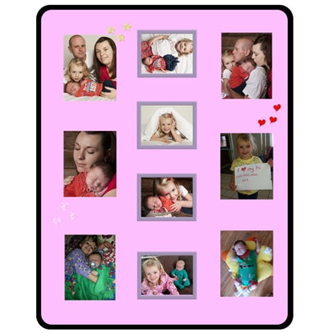 Phil Pink 1 By Michele 60 x50  Blanket Front