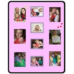 Phil Pink 1 - Fleece Blanket (Medium)