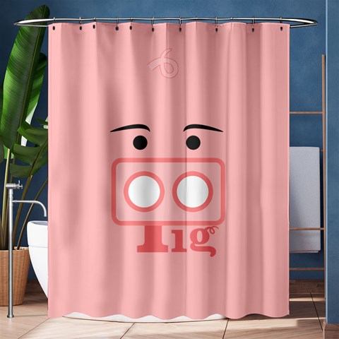 Pig By X 60 x72  Curtain