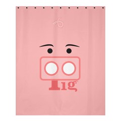 pig - Shower Curtain 60  x 72  (Medium)