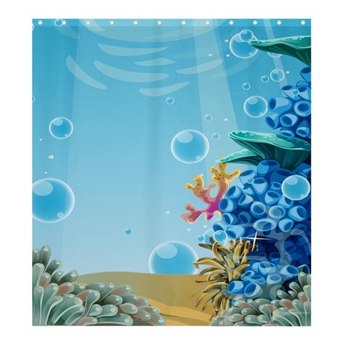 Ocean By X 58.75 x64.8  Curtain