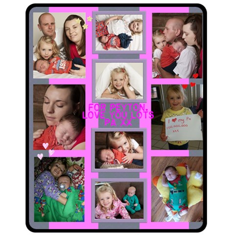 For Peyton By Michele 60 x50  Blanket Front