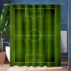 football - Shower Curtain 60  x 72  (Medium)