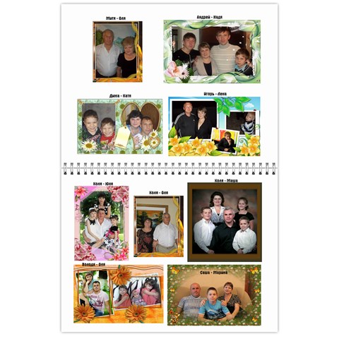 Big Family Calendar By Tania Nov 2014