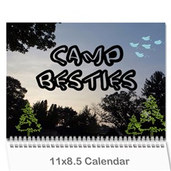 camp besties - Wall Calendar 11  x 8.5  (12-Months)