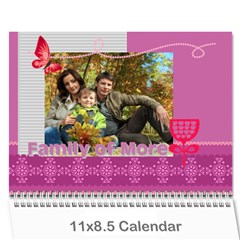 family - Wall Calendar 11  x 8.5  (12-Months)