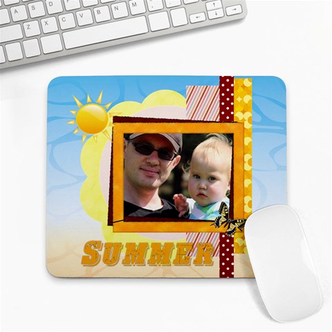 Summer By Summer Time 9.25 x7.75  Mousepad - 1