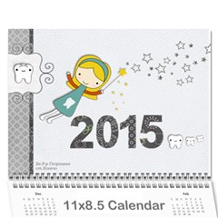 Dentist Calendar - Wall Calendar 11  x 8.5  (12-Months)
