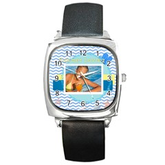 summer - Square Metal Watch