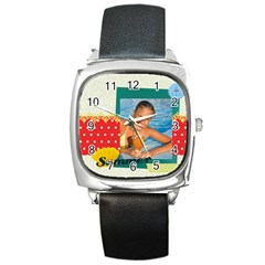 summer - Square Metal Watch