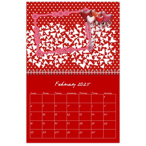 Polka Dot Calendar 2025 By Zornitza Feb 2025