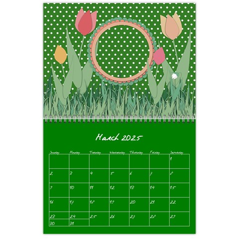 Polka Dot Calendar 2025 By Zornitza Mar 2025