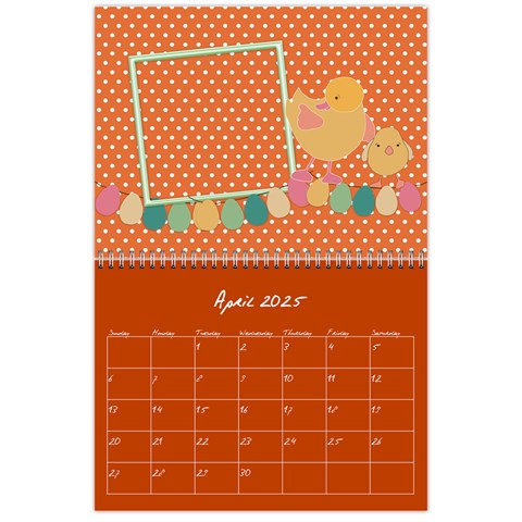 Polka Dot Calendar 2025 By Zornitza Apr 2025