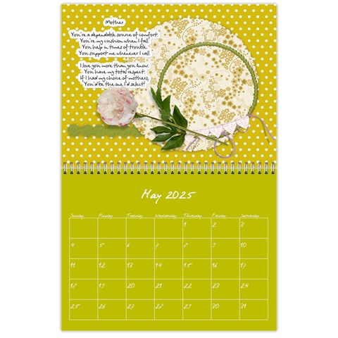 Polka Dot Calendar 2025 By Zornitza May 2025