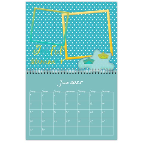 Polka Dot Calendar 2025 By Zornitza Jun 2025
