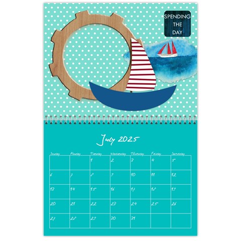 Polka Dot Calendar 2025 By Zornitza Jul 2025