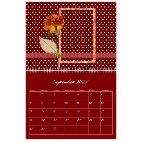 Polka Dot Calendar 2025 By Zornitza Sep 2025