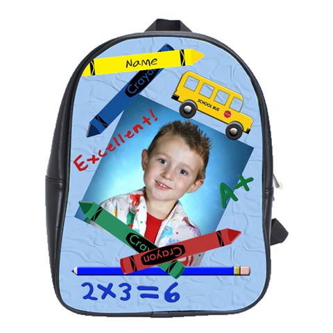 Back To School Xlarge School Bag By Chere s Creations Front