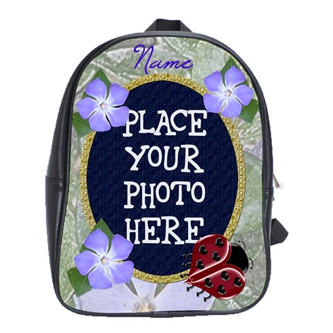 Ladybug Xlarge School Bag By Chere s Creations Front