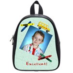 Crayons and Bus School Backpack Small - School Bag (Small)