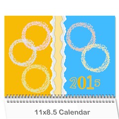 Colorful Calendar 2015 calendar - Wall Calendar 11  x 8.5  (12-Months)