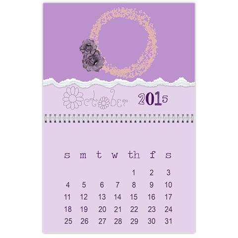 Colorful Calendar 2015 Calendar By Zornitza Oct 2015