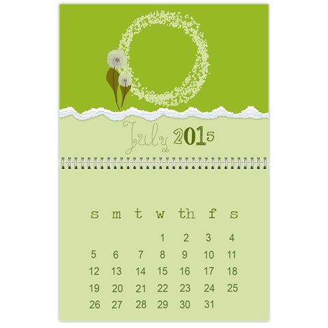 Colorful Calendar 2015 Calendar By Zornitza Jul 2015