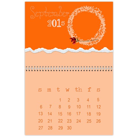 Colorful Calendar 2015 Calendar By Zornitza Sep 2015
