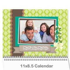 family - Wall Calendar 11  x 8.5  (12-Months)