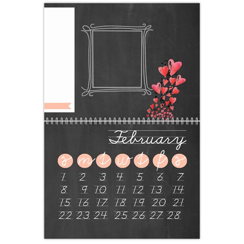 Chalk Calendar 2015 Calendar By Zornitza Feb 2015