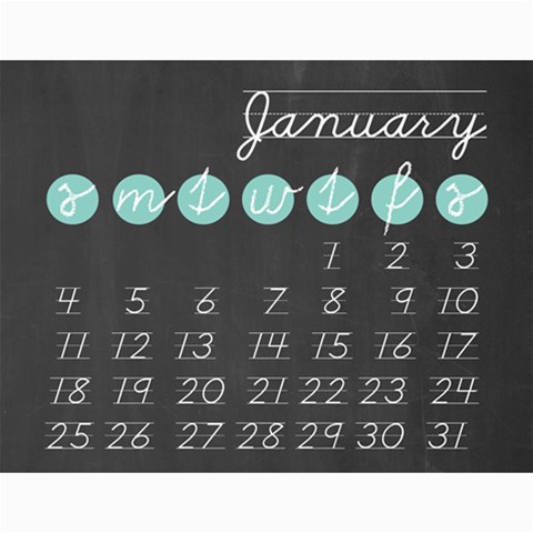 Chalk Calendar 2015 Calendar By Zornitza Feb 2015